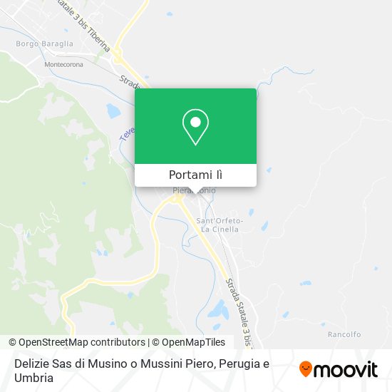 Mappa Delizie Sas di Musino o Mussini Piero