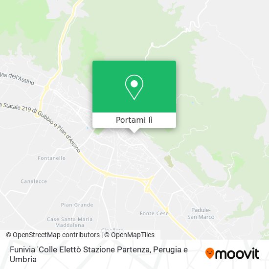 Mappa Funivia 'Colle Elettò Stazione Partenza