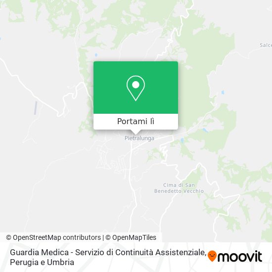 Mappa Guardia Medica - Servizio di Continuità Assistenziale