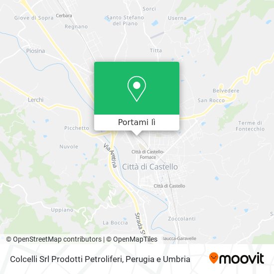 Mappa Colcelli Srl Prodotti Petroliferi