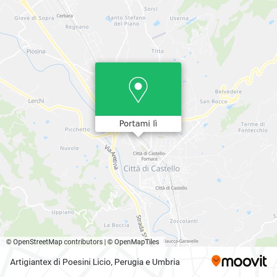 Mappa Artigiantex di Poesini Licio