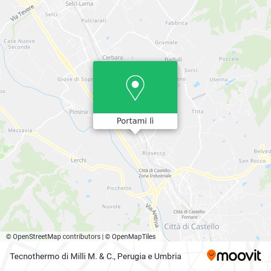 Mappa Tecnothermo di Milli M. & C.