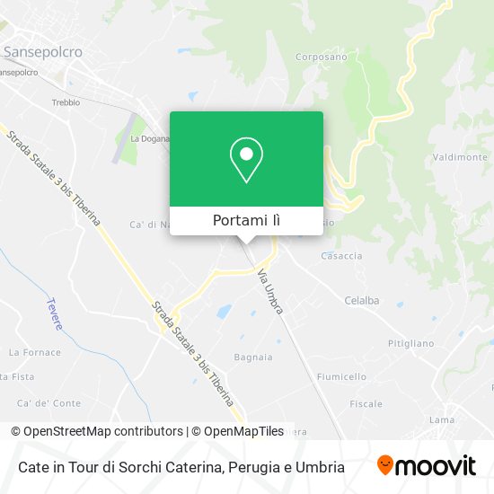 Mappa Cate in Tour di Sorchi Caterina