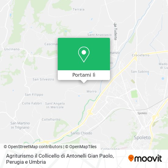 Mappa Agriturismo il Collicello di Antonelli Gian Paolo