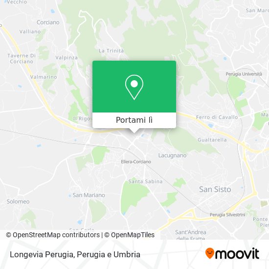 Mappa Longevia Perugia