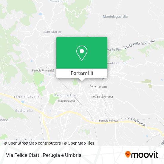 Mappa Via Felice Ciatti