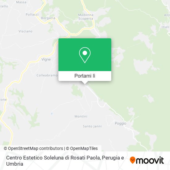 Mappa Centro Estetico Soleluna di Rosati Paola