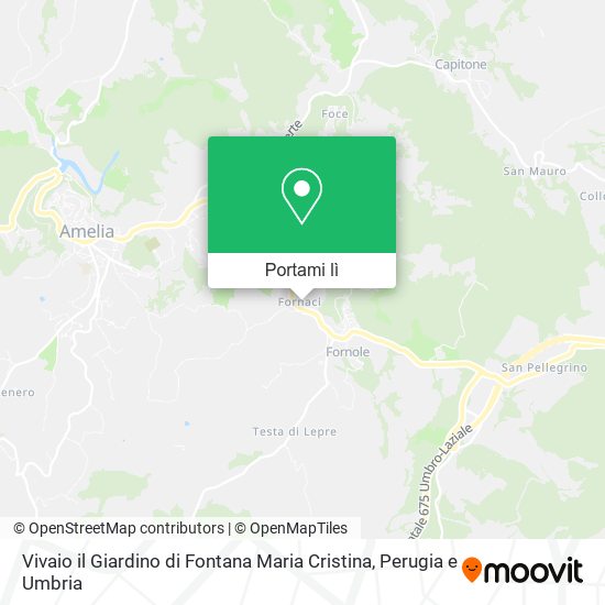 Mappa Vivaio il Giardino di Fontana Maria Cristina