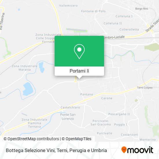 Mappa Bottega Selezione Vini, Terni