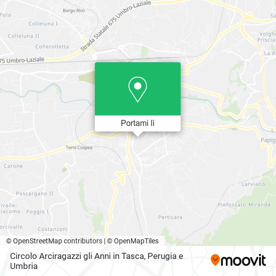Mappa Circolo Arciragazzi gli Anni in Tasca