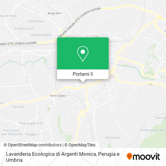 Mappa Lavanderia Ecologica di Argenti Monica