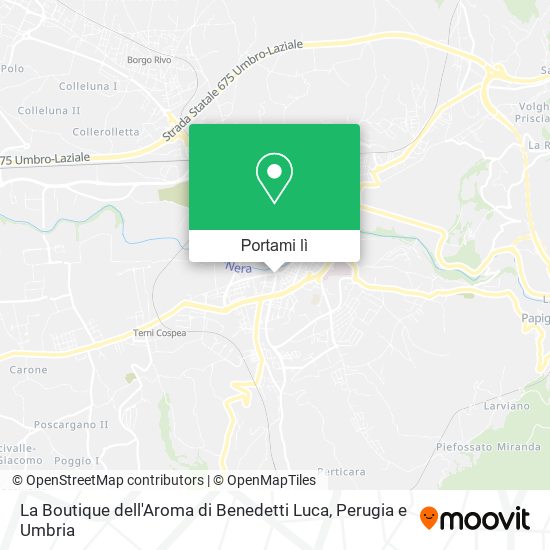 Mappa La Boutique dell'Aroma di Benedetti Luca