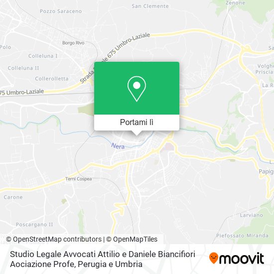 Mappa Studio Legale Avvocati Attilio e Daniele Biancifiori Aociazione Profe