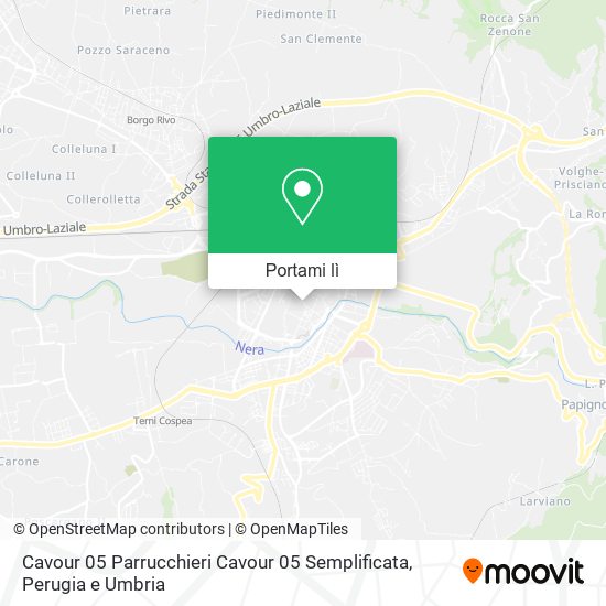 Mappa Cavour 05 Parrucchieri Cavour 05 Semplificata