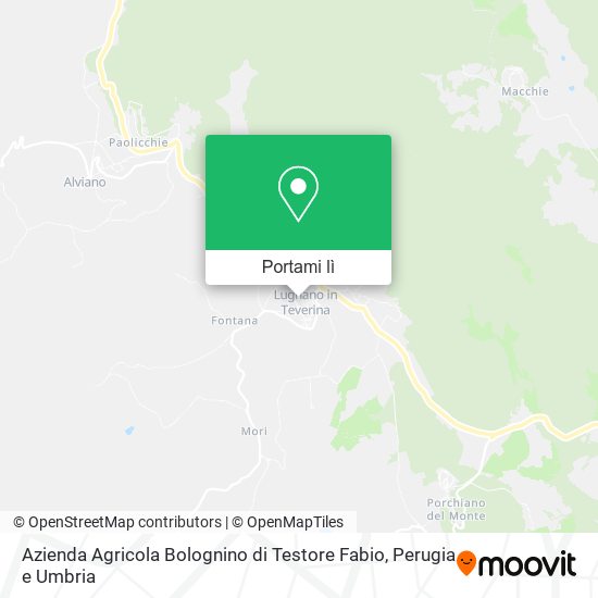 Mappa Azienda Agricola Bolognino di Testore Fabio