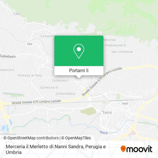 Mappa Merceria il Merletto di Nanni Sandra