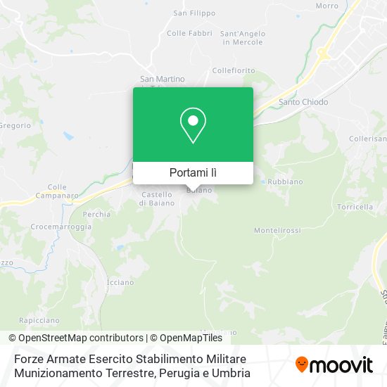 Mappa Forze Armate Esercito Stabilimento Militare Munizionamento Terrestre