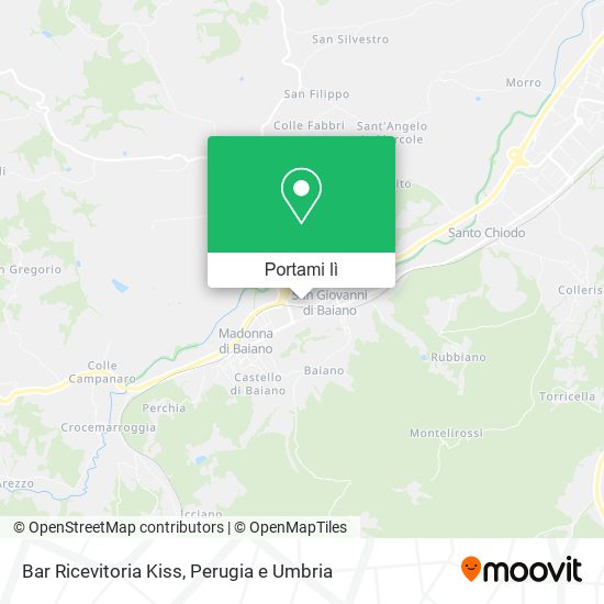 Mappa Bar Ricevitoria Kiss