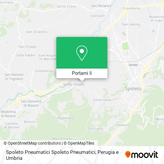 Mappa Spoleto Pneumatici Spoleto Pneumatici