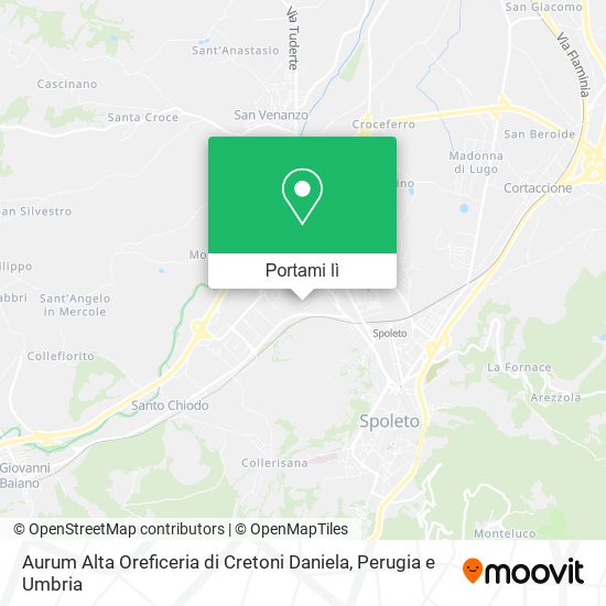 Mappa Aurum Alta Oreficeria di Cretoni Daniela