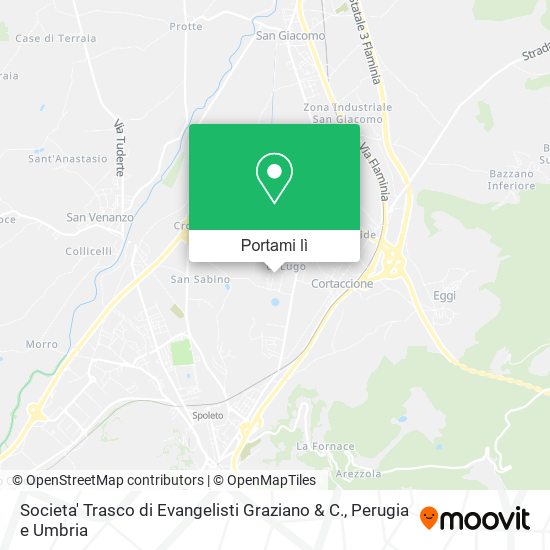 Mappa Societa' Trasco di Evangelisti Graziano & C.