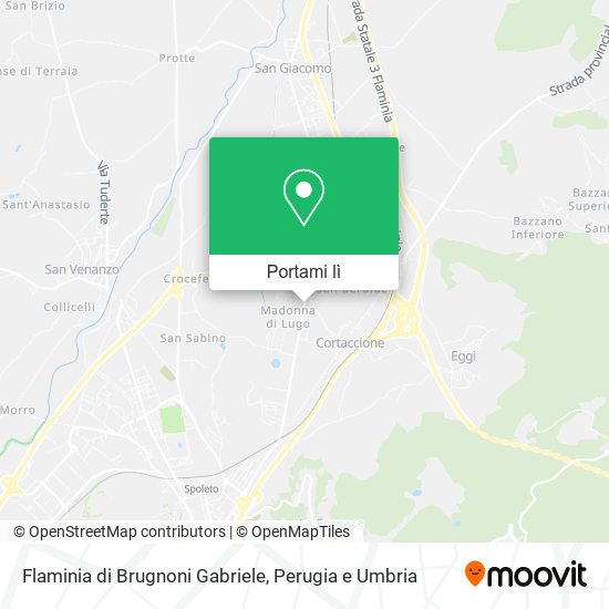 Mappa Flaminia di Brugnoni Gabriele