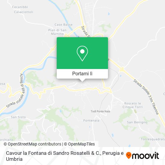 Mappa Cavour la Fontana di Sandro Rosatelli & C.