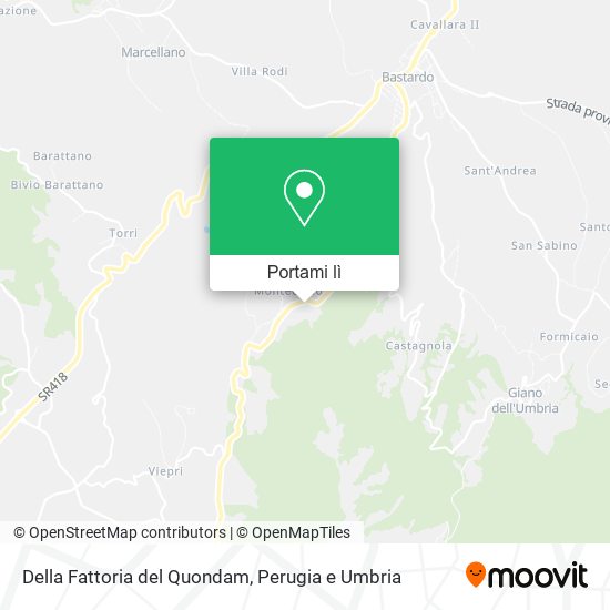 Mappa Della Fattoria del Quondam