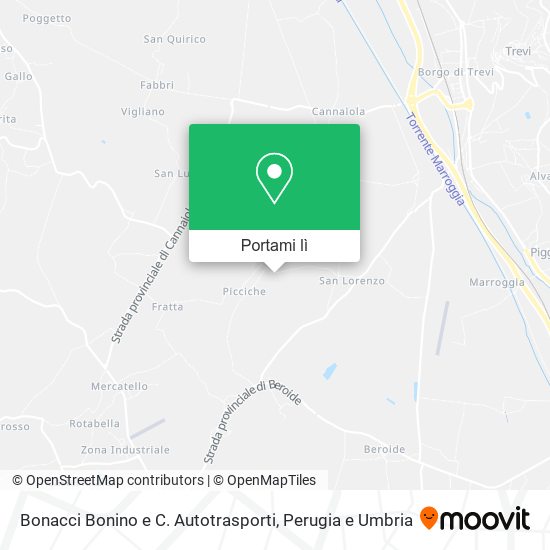 Mappa Bonacci Bonino e C. Autotrasporti