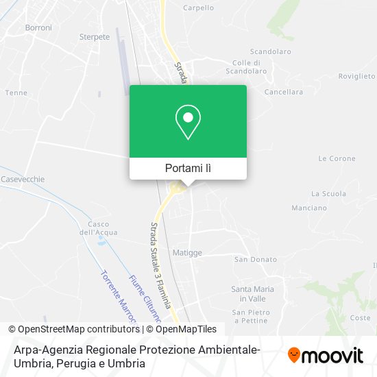 Mappa Arpa-Agenzia Regionale Protezione Ambientale-Umbria