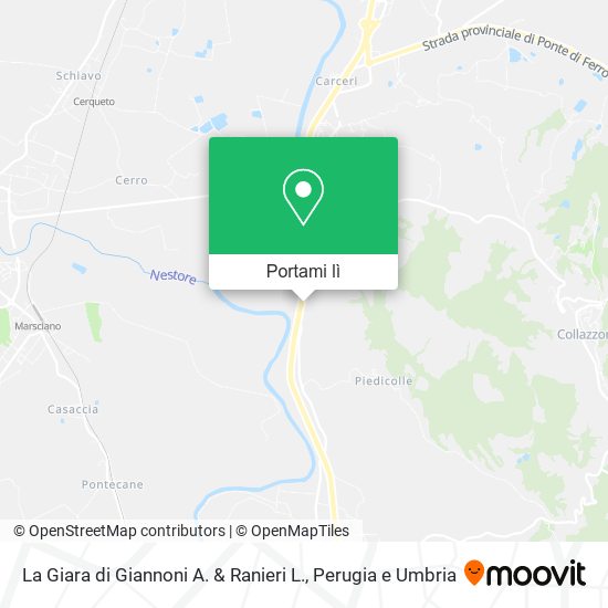Mappa La Giara di Giannoni A. & Ranieri L.