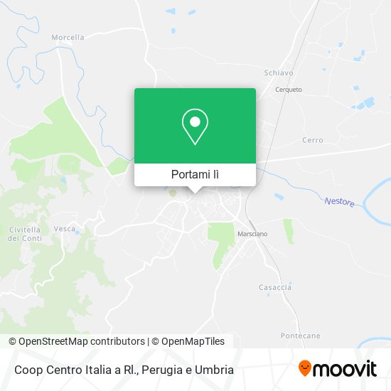 Mappa Coop Centro Italia a Rl.