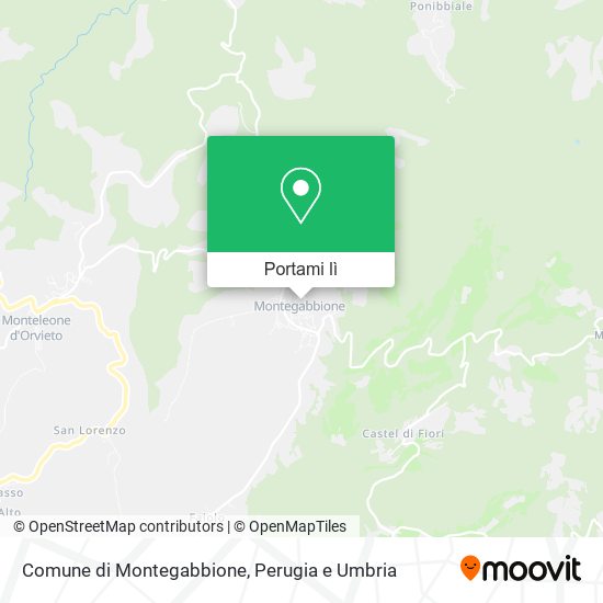 Mappa Comune di Montegabbione