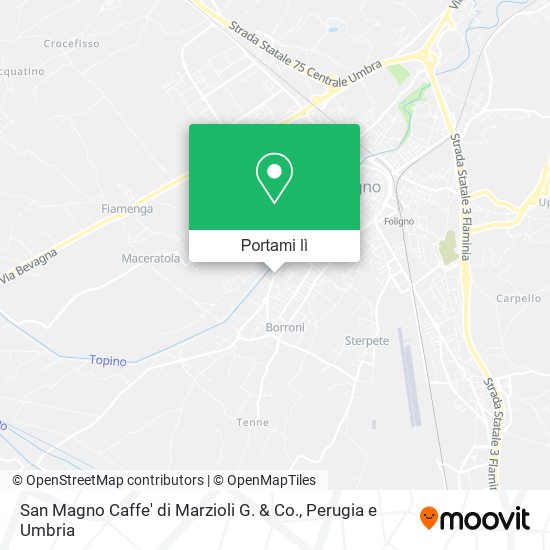 Mappa San Magno Caffe' di Marzioli G. & Co.