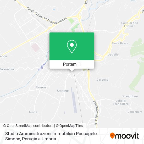 Mappa Studio Amministrazioni Immobiliari Paccapelo Simone