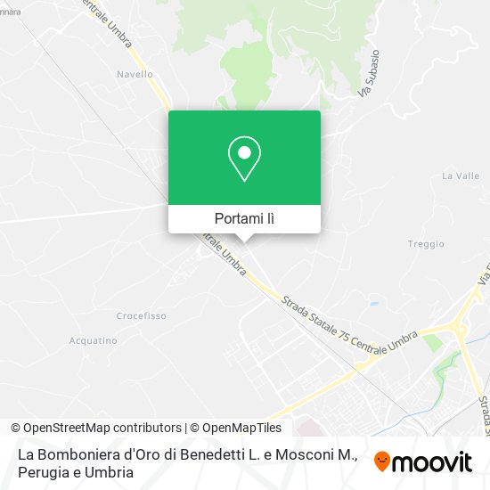 Mappa La Bomboniera d'Oro di Benedetti L. e Mosconi M.