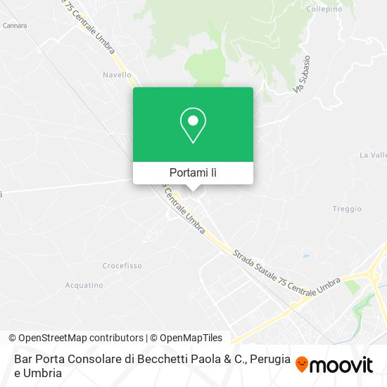 Mappa Bar Porta Consolare di Becchetti Paola & C.
