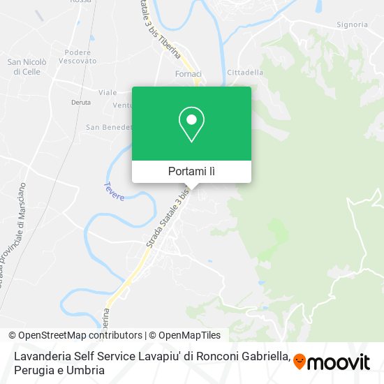 Mappa Lavanderia Self Service Lavapiu' di Ronconi Gabriella
