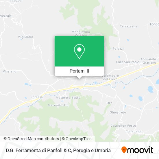 Mappa D.G. Ferramenta di Panfoli & C