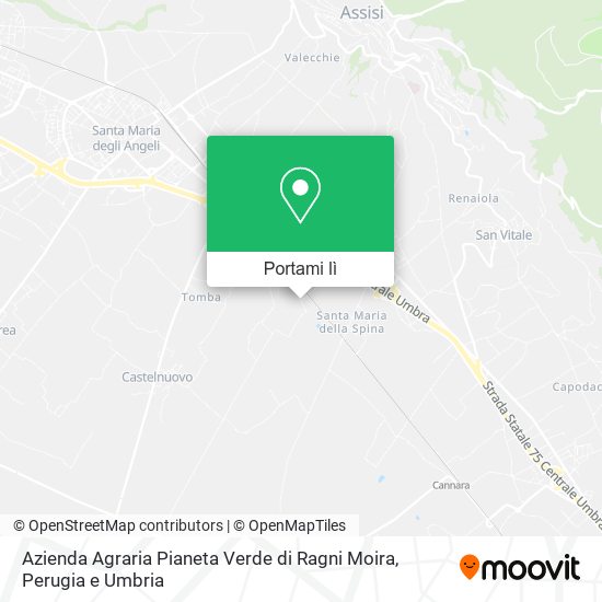 Mappa Azienda Agraria Pianeta Verde di Ragni Moira