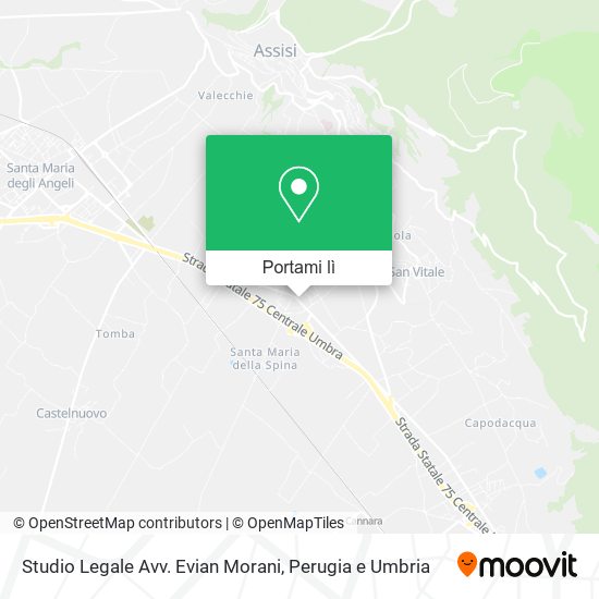 Mappa Studio Legale Avv. Evian Morani