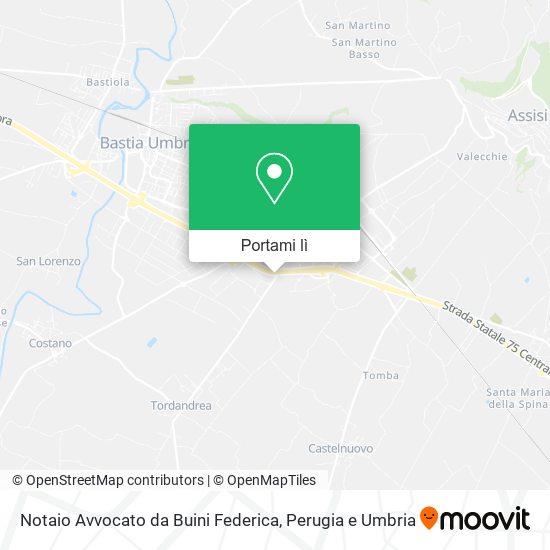 Mappa Notaio Avvocato da Buini Federica