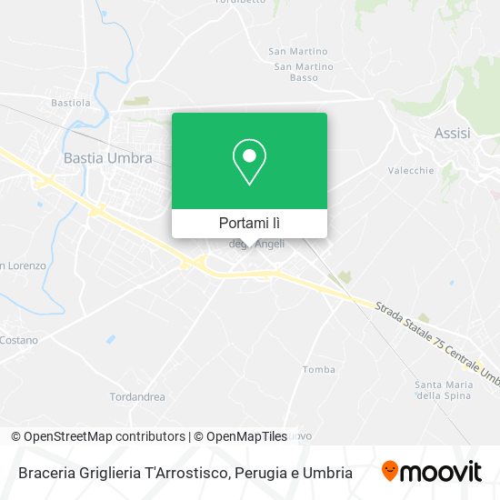 Mappa Braceria Griglieria T'Arrostisco