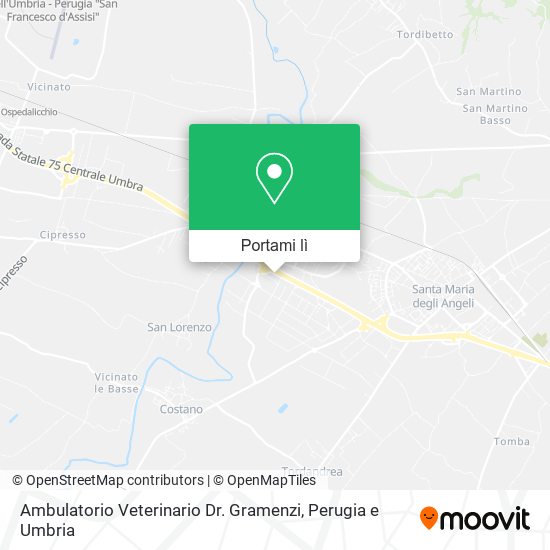 Mappa Ambulatorio Veterinario Dr. Gramenzi