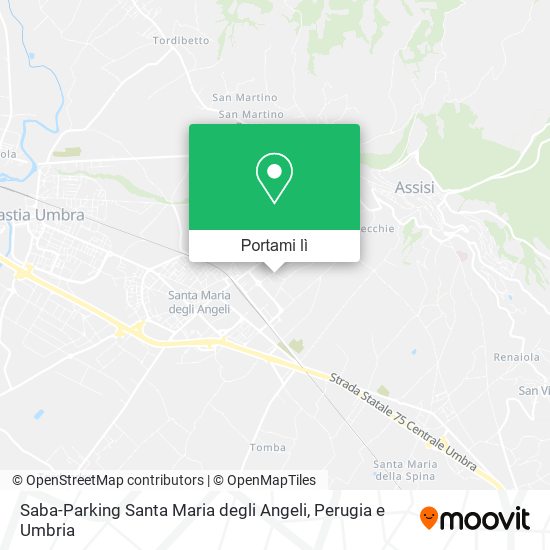 Mappa Saba-Parking Santa Maria degli Angeli