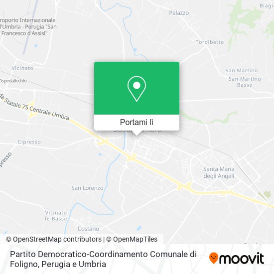 Mappa Partito Democratico-Coordinamento Comunale di Foligno