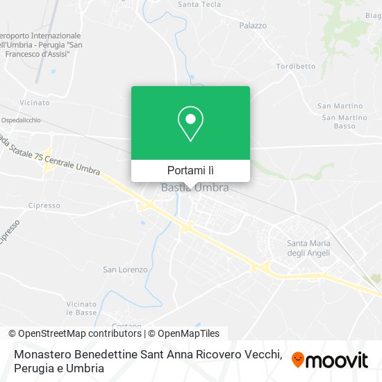 Mappa Monastero Benedettine Sant Anna Ricovero Vecchi
