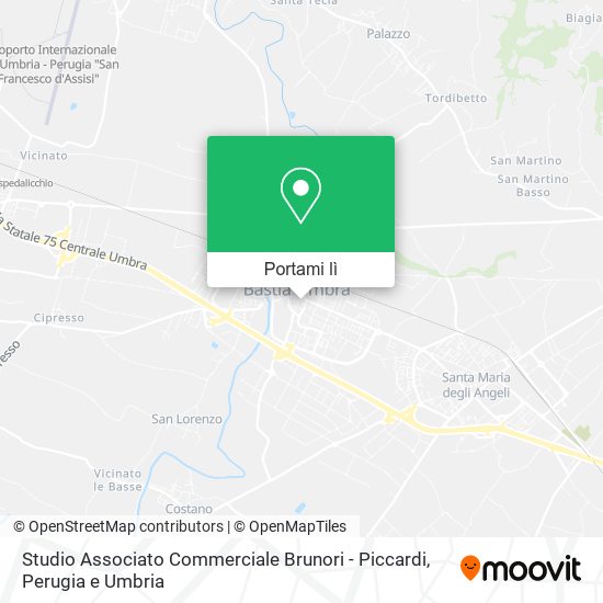 Mappa Studio Associato Commerciale Brunori - Piccardi