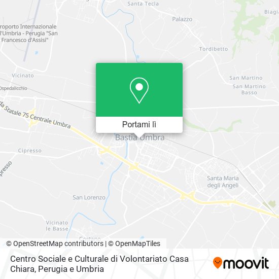 Mappa Centro Sociale e Culturale di Volontariato Casa Chiara