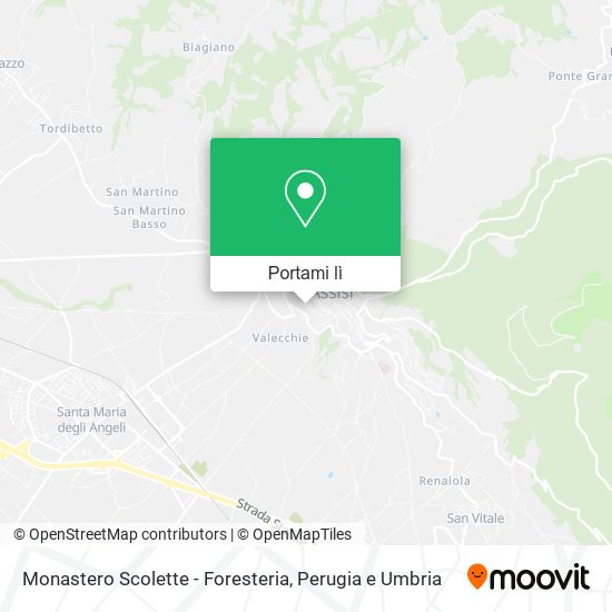 Mappa Monastero Scolette - Foresteria